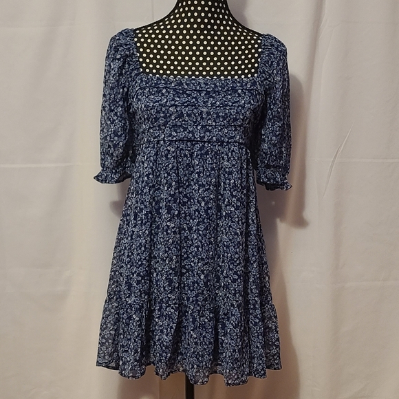 Francesca's Collections Dresses & Skirts - Francesca's Trixxi Blue Floral Dress